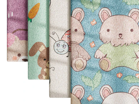 Carpet for childrens room 3D Model
