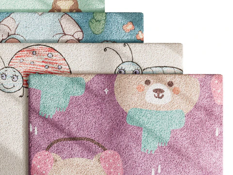 Carpet for childrens room 3D Model