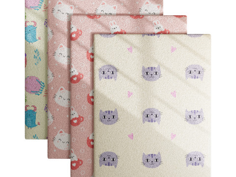 Carpet for childrens room set 2 3D Модель