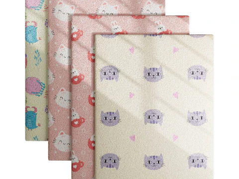 Carpet for childrens room set 2 3D Model