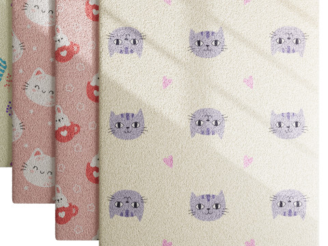 Carpet for childrens room set 2 3D Модель