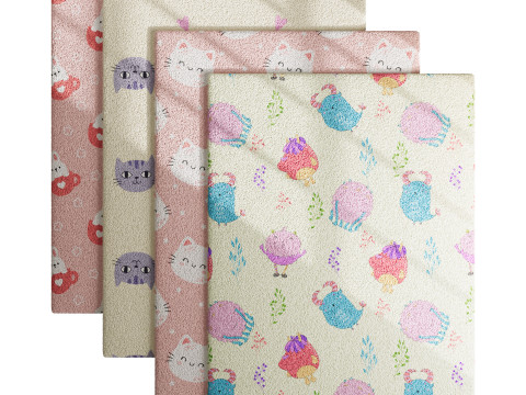 Carpet for childrens room set 2 3D Модель