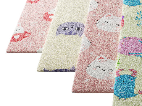 Carpet for childrens room set 2 3D Модель