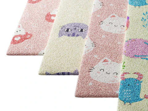 Carpet for childrens room set 2 3D Model