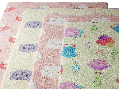 Carpet for childrens room set 2 3D Model