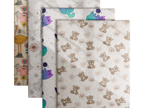 Carpet for childrens room set 3 3D Model