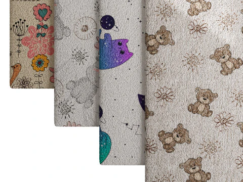 Carpet for childrens room set 3 3D Model