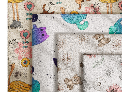 Carpet for childrens room set 3 3D Model