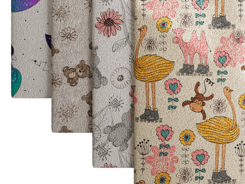 Carpet for childrens room set 3 3D Model