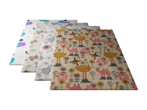 Carpet for childrens room set 3 3D Model