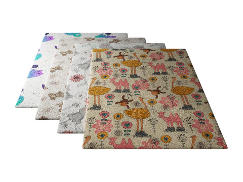 Carpet for childrens room set 3 3D Model