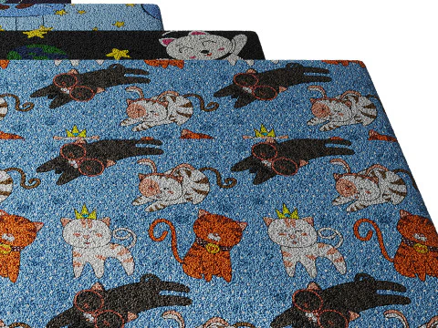 Carpet for childrens room set 4 3D Model