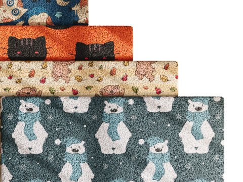 Carpet for childrens room set 5 Modelo 3D