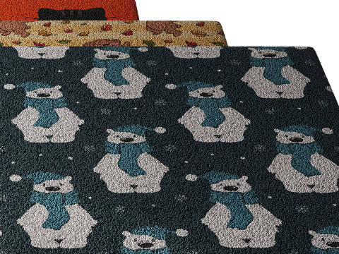 Carpet for childrens room set 5 Modelo 3D