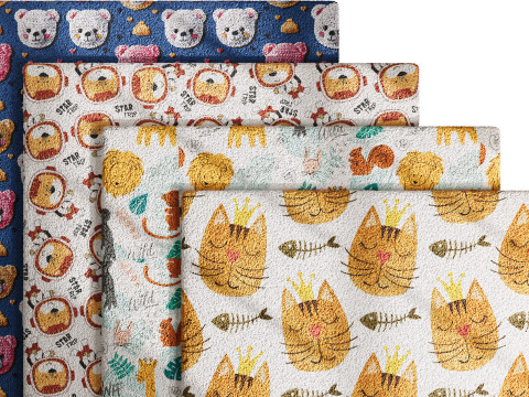 Carpet for childrens room set 6 Modelo 3D