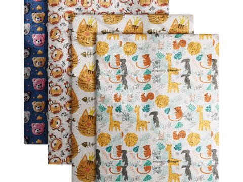 Carpet for childrens room set 6 Modelo 3D