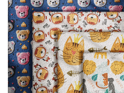 Carpet for childrens room set 6 Modelo 3D