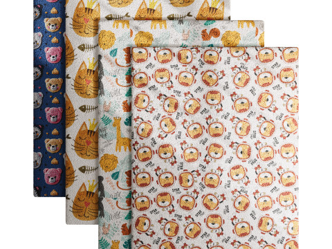 Carpet for childrens room set 6 Modelo 3D