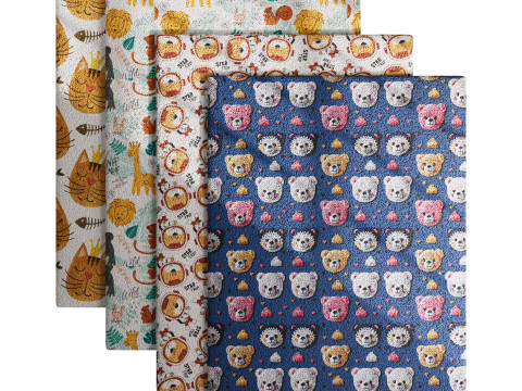 Carpet for childrens room set 6 Modelo 3D