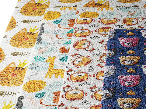 Carpet for childrens room set 6 Modelo 3D