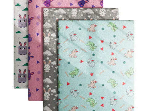 Carpet for childrens room set 7 3D Model