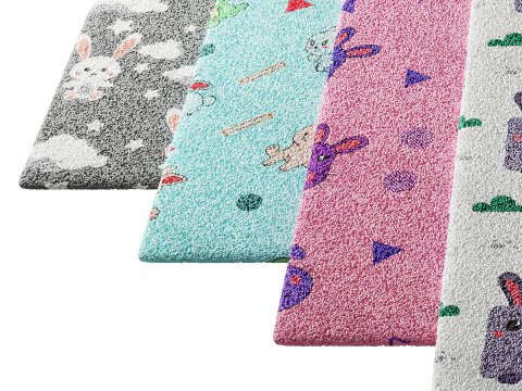 Carpet for childrens room set 7 3D Model
