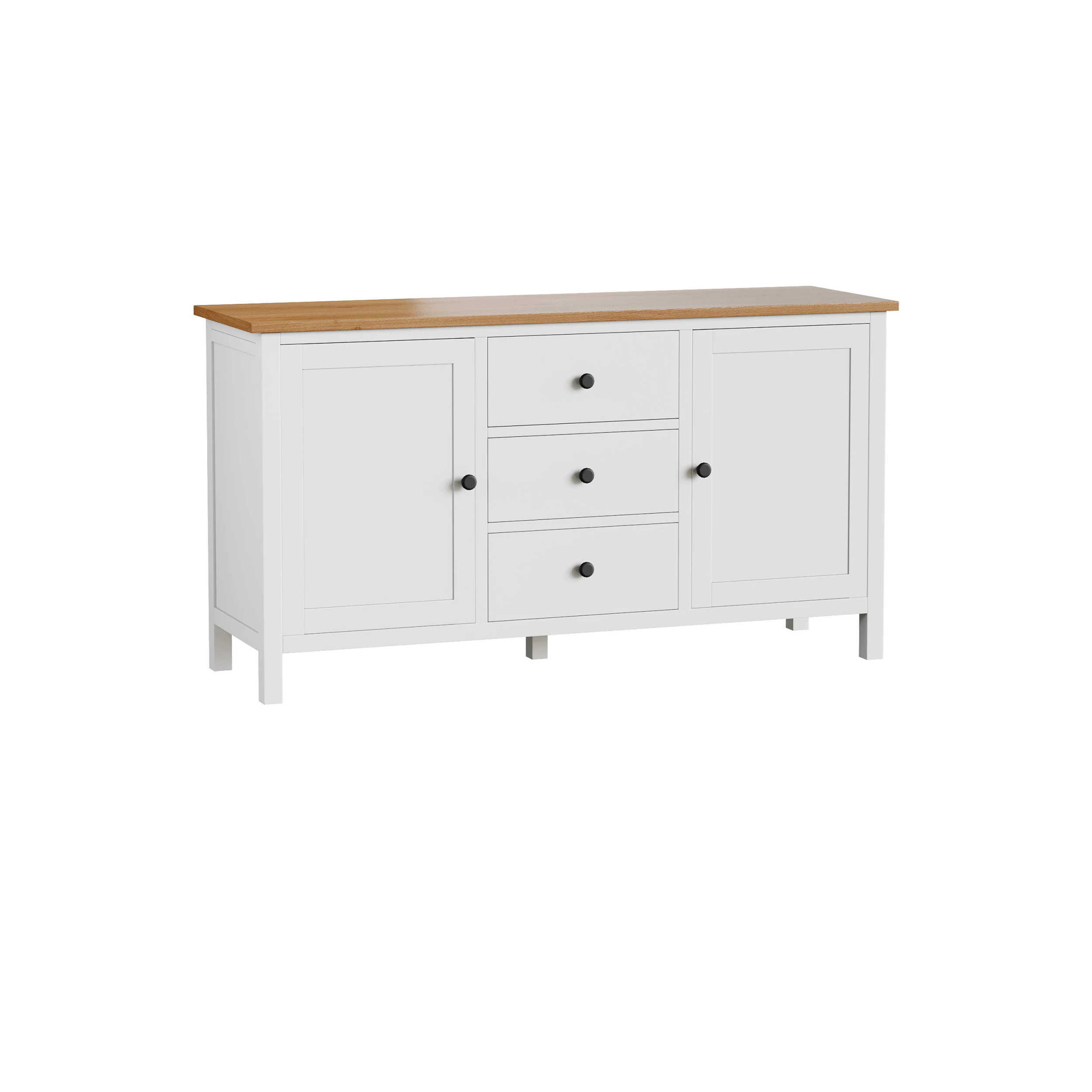 Chest of drawers 3 drawers and 2 doors Terek 3D Model .c4d .max .obj .3ds .fbx .stl .blend 