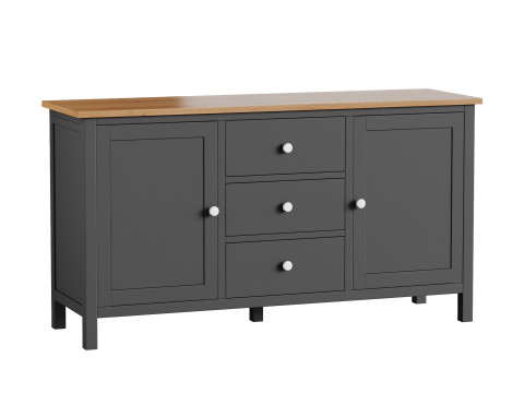 Chest of drawers 3 drawers and 2 doors Terek 3D Модель