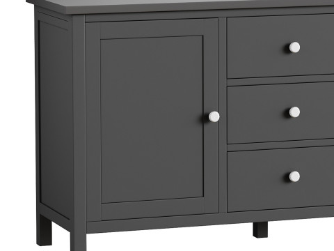 Chest of drawers 3 drawers and 2 doors Terek 3D Модель
