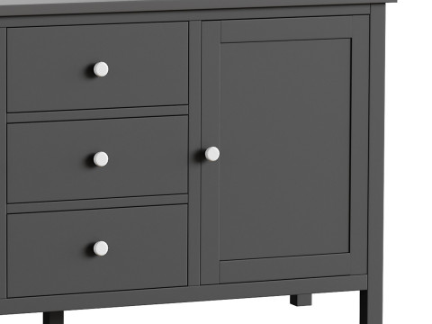 Chest of drawers 3 drawers and 2 doors Terek 3D Модель