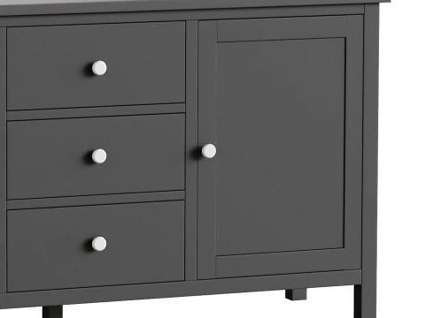 Chest of drawers 3 drawers and 2 doors Terek 3D Model