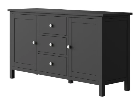 Chest of drawers 3 drawers and 2 doors Terek 3D Model