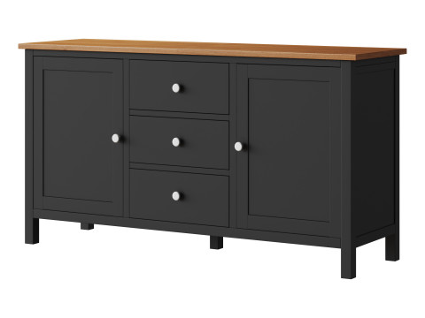Chest of drawers 3 drawers and 2 doors Terek 3D Модель