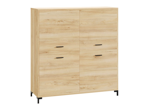 Cleveland-2 Wood White Cabinet 3D Model