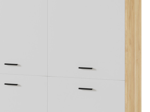 Cleveland-2 Wood White Cabinet 3D Модель