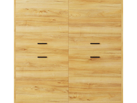 Cleveland-2 Wood White Cabinet 3D Модель