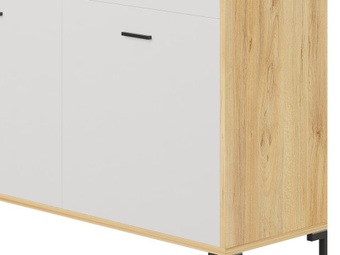 Cleveland-2 Wood White Cabinet 3D Модель