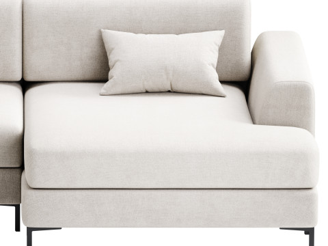 Corner sofa Edwin Velvet Terra Modelo 3D
