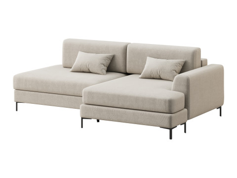 Corner sofa Edwin Velvet Terra Modelo 3D