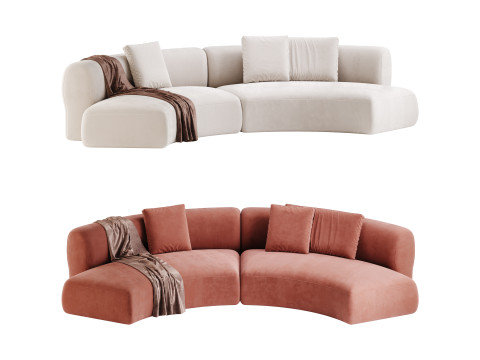 COSY CURVE SOFA 3D मॉडल