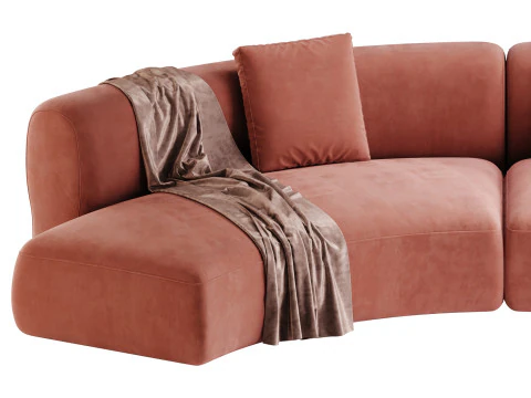 COSY CURVE SOFA 3D Model
