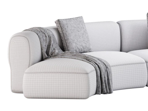 COSY CURVE SOFA 3D Model