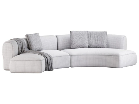 COSY CURVE SOFA 3D Model