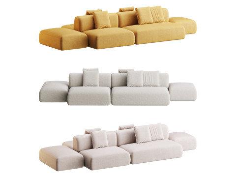 Cosy Island Sofa 3D Model