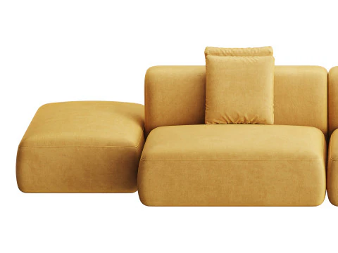 Cosy Island Sofa 3D Model