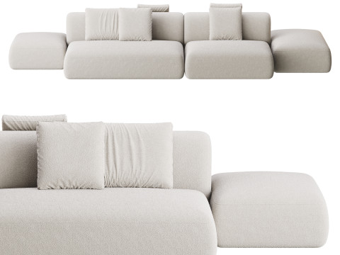 Cosy Island Sofa 3D मॉडल