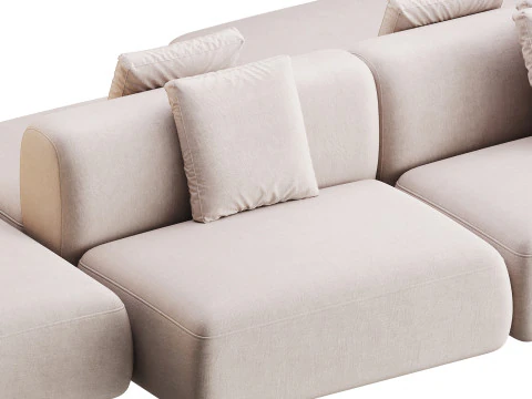 Cosy Island Sofa 3D Model