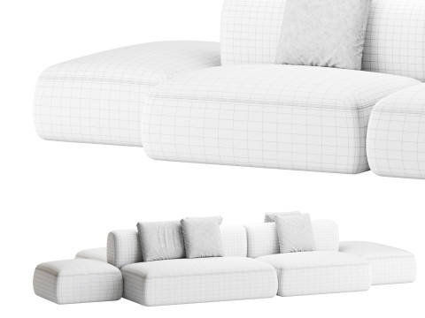 Cosy Island Sofa 3D मॉडल