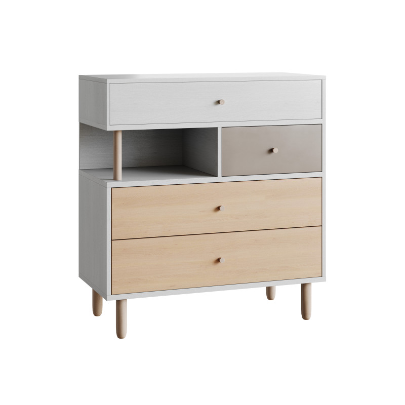 Deakins Chest of Drawers 1 Gene Latte Plywood 3D 模型 .c4d .max .obj .3ds .fbx .stl .blend 