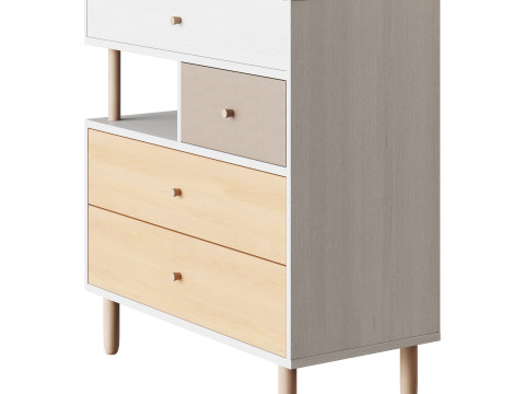 Deakins Chest of Drawers 1 Gene Latte Plywood 3D 模型
